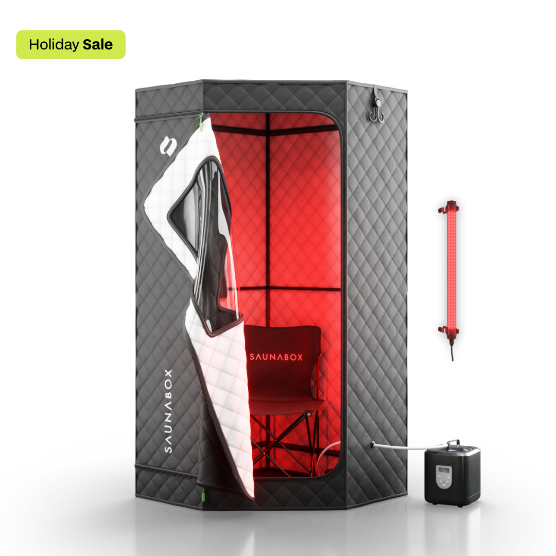 SaunaBox® SmartSteam Pro With Red-Light Therapy - view 1