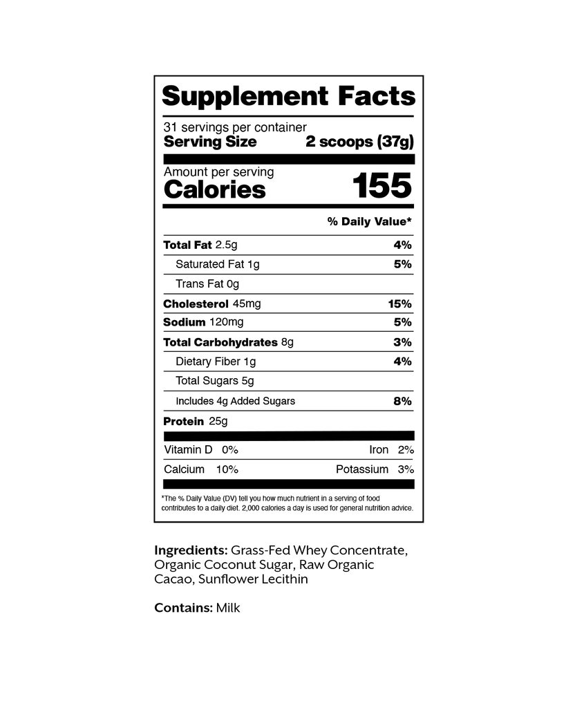 Promix Raw Chocolate Whey Protein Powder | 5 LB Bag - view 9