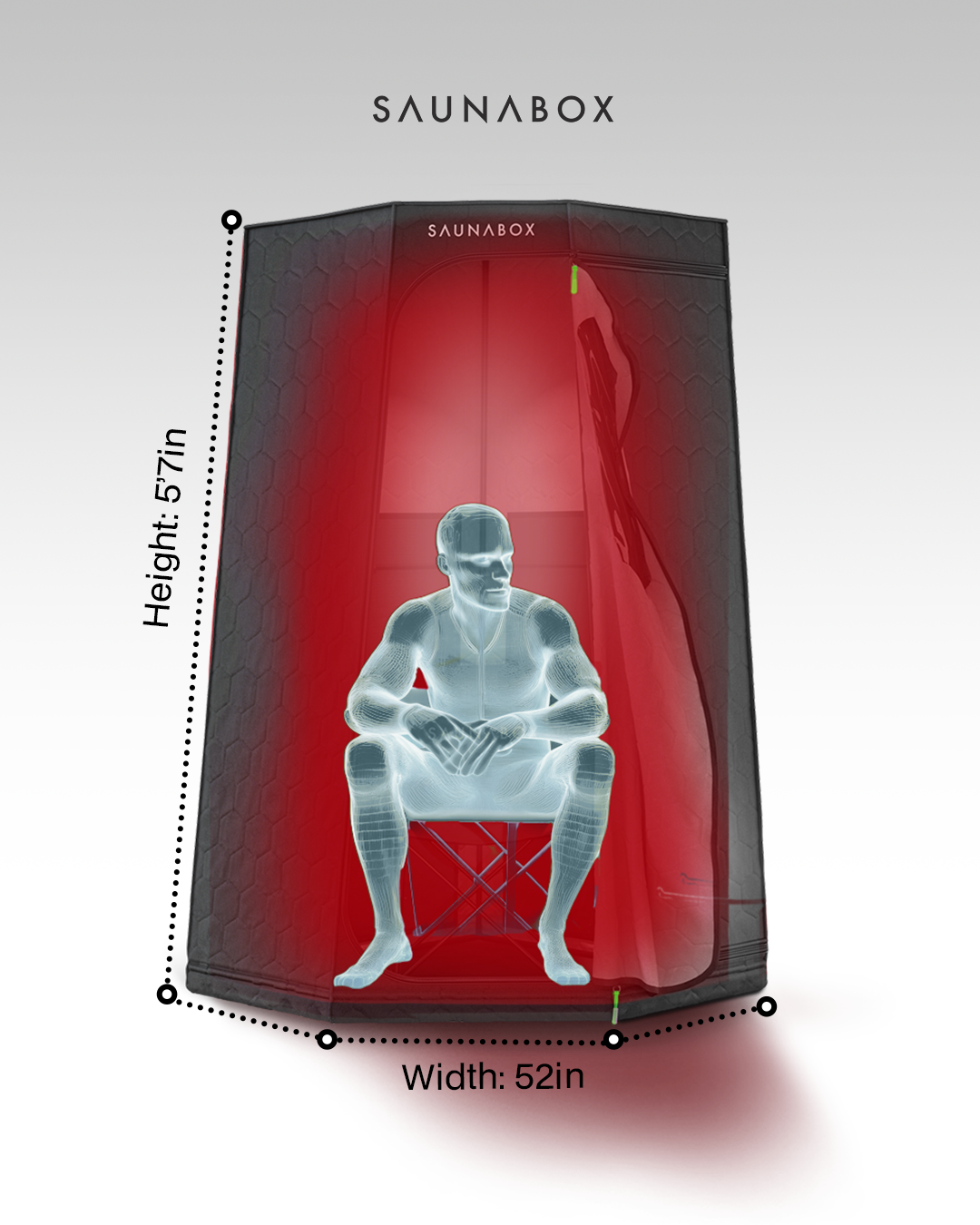 SaunaBox® Pulse PRO: Infrared Sauna with Red-light Therapy - view 6