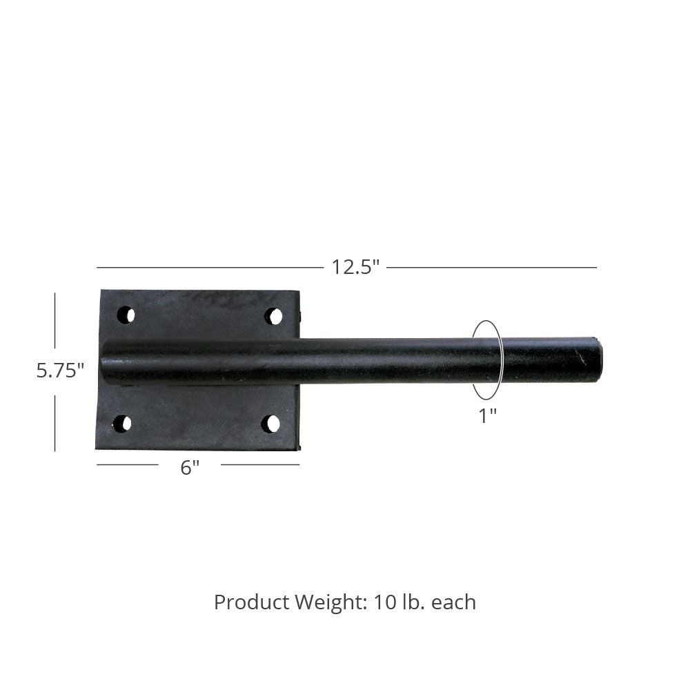 Deadlift Band Pegs - Dimensions: 12.5" L x 5.75" W x 1" dia - view 4