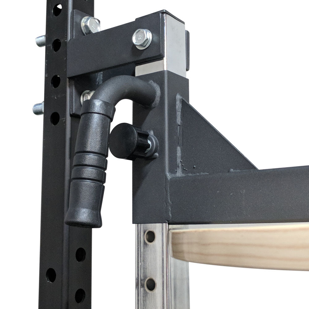 Power Rack Mounted Adjustable Speed Bag Platform - 14 heigh adjustments