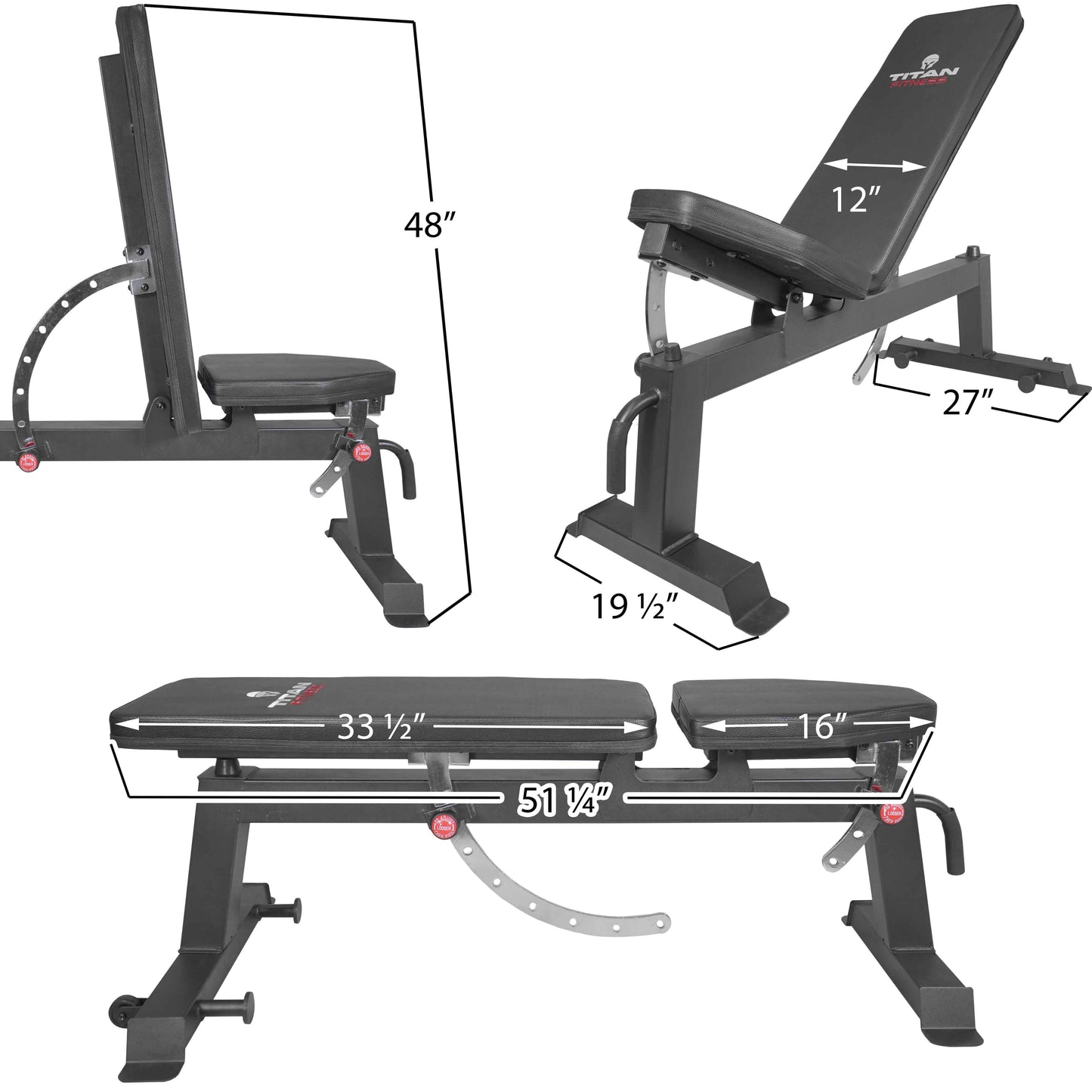 Scratch and Dent - Incline Bench 650 lb Capacity - FINAL SALE - view 4