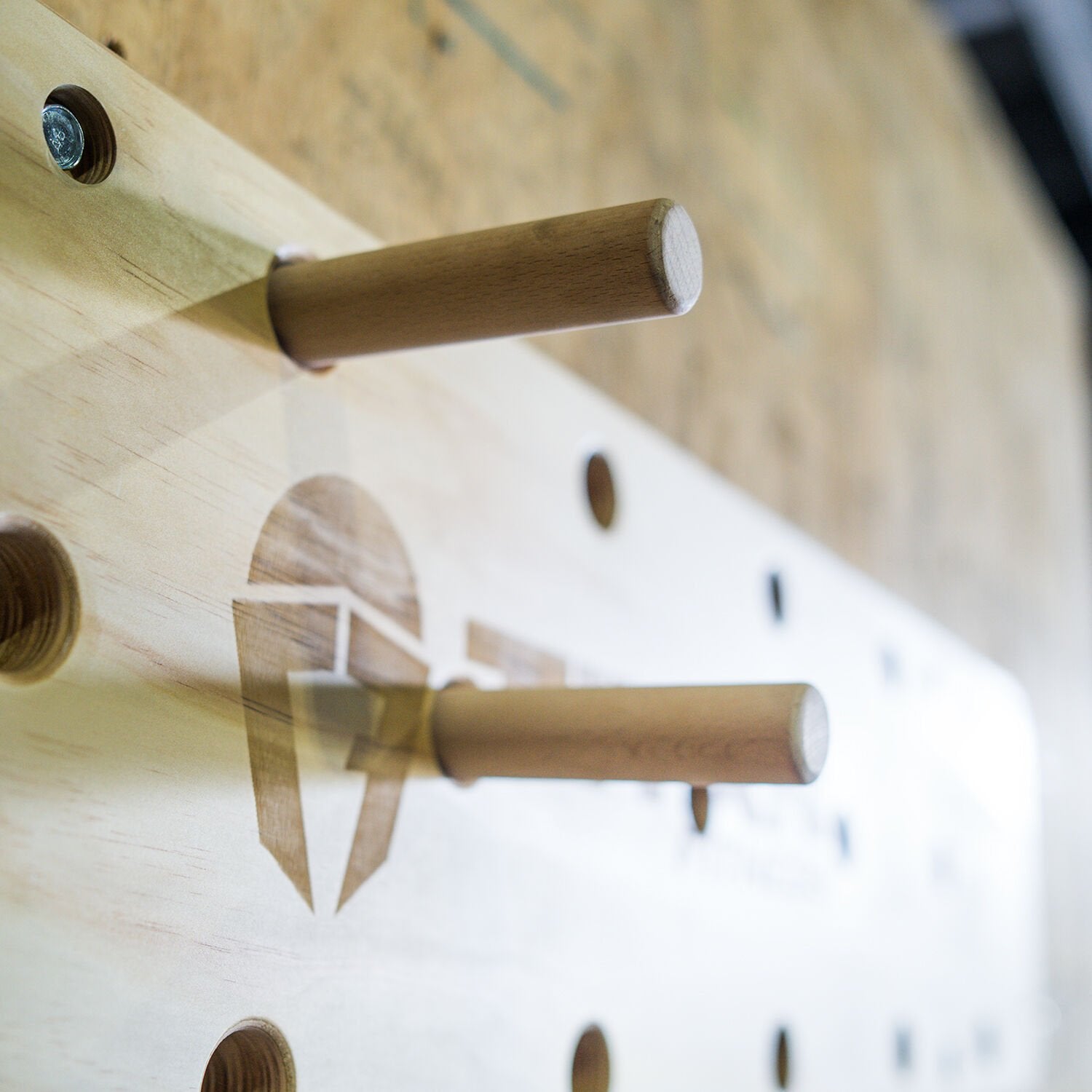 Wall-Mounted Peg Board