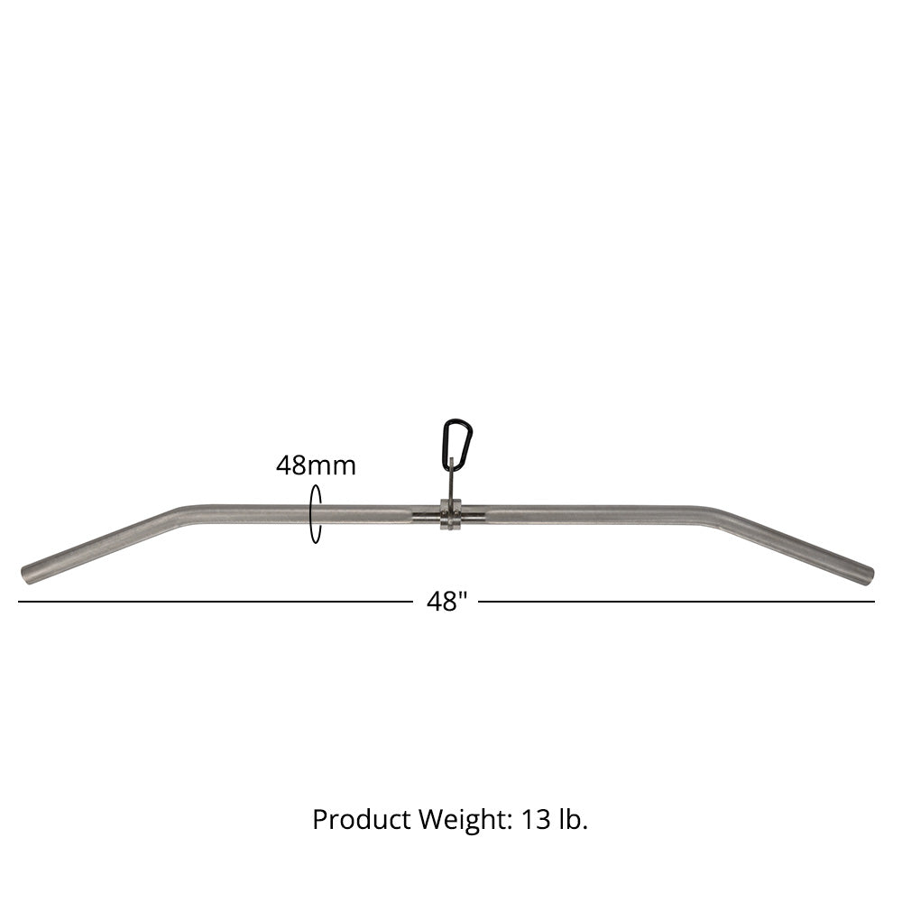 48" Stainless Steel Lat Bar Attachment - view 6