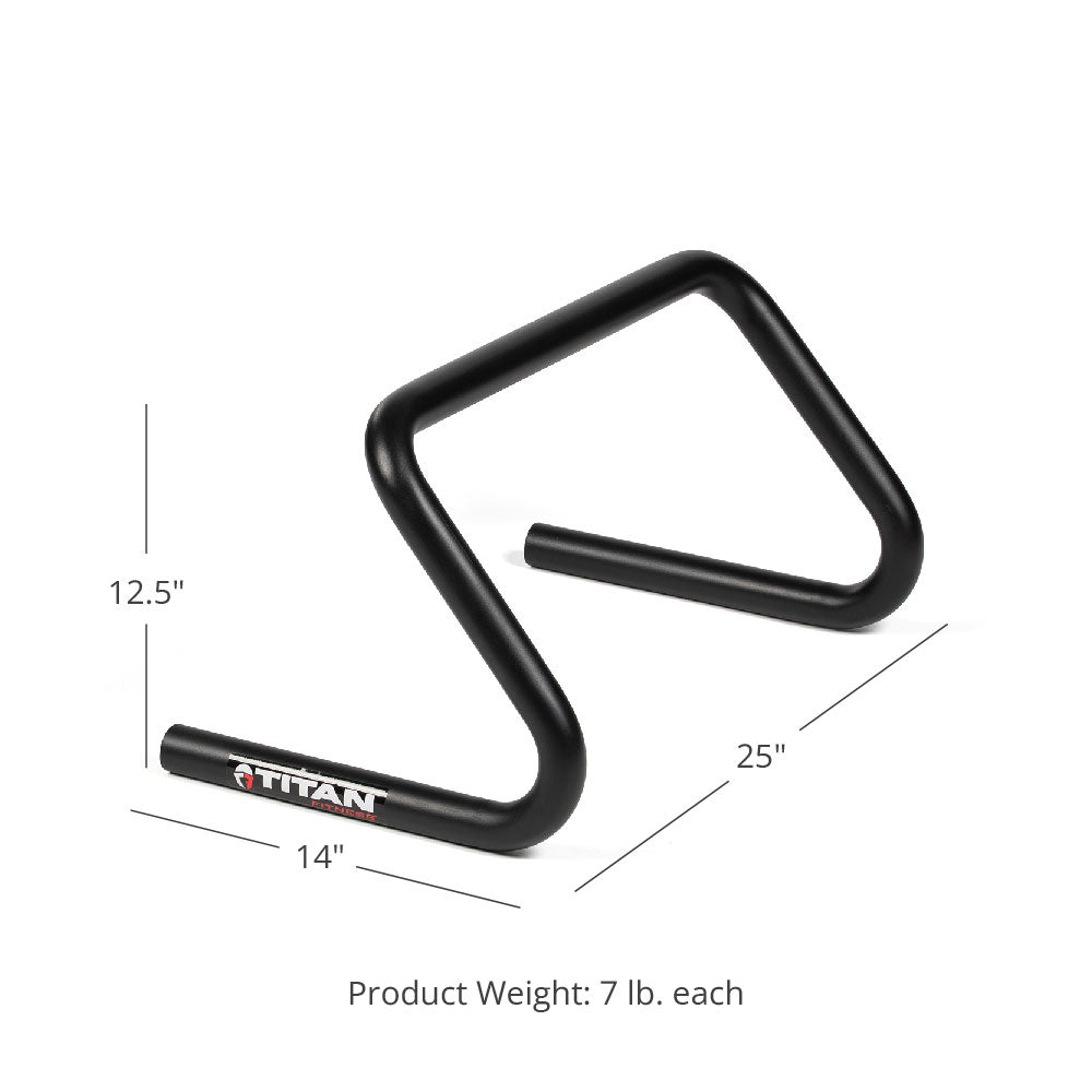 Stand Alone Parallettes - 25"W x 14"D x 12.5"T