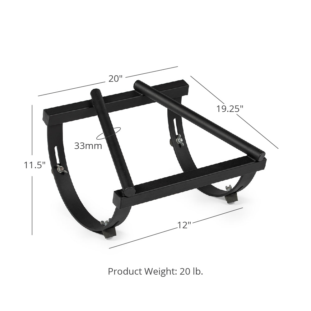 Rocking Handstand Trainer - 20"W x 19.25"D x 11.5"T x 33mm Grip Handles - view 5