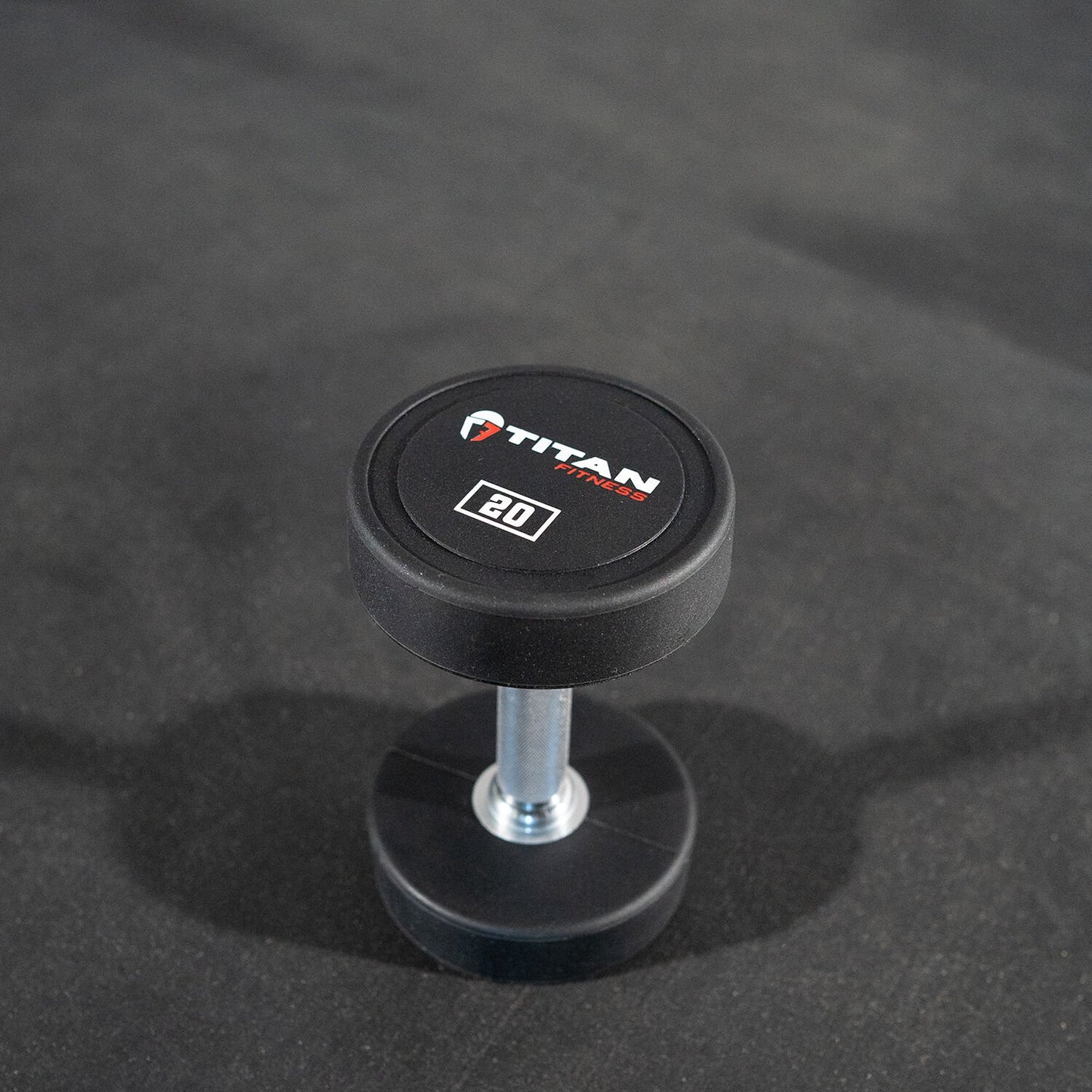 Scratch and Dent - Single 20 LB Round Urethane Dumbbell - FINAL SALE - view 1