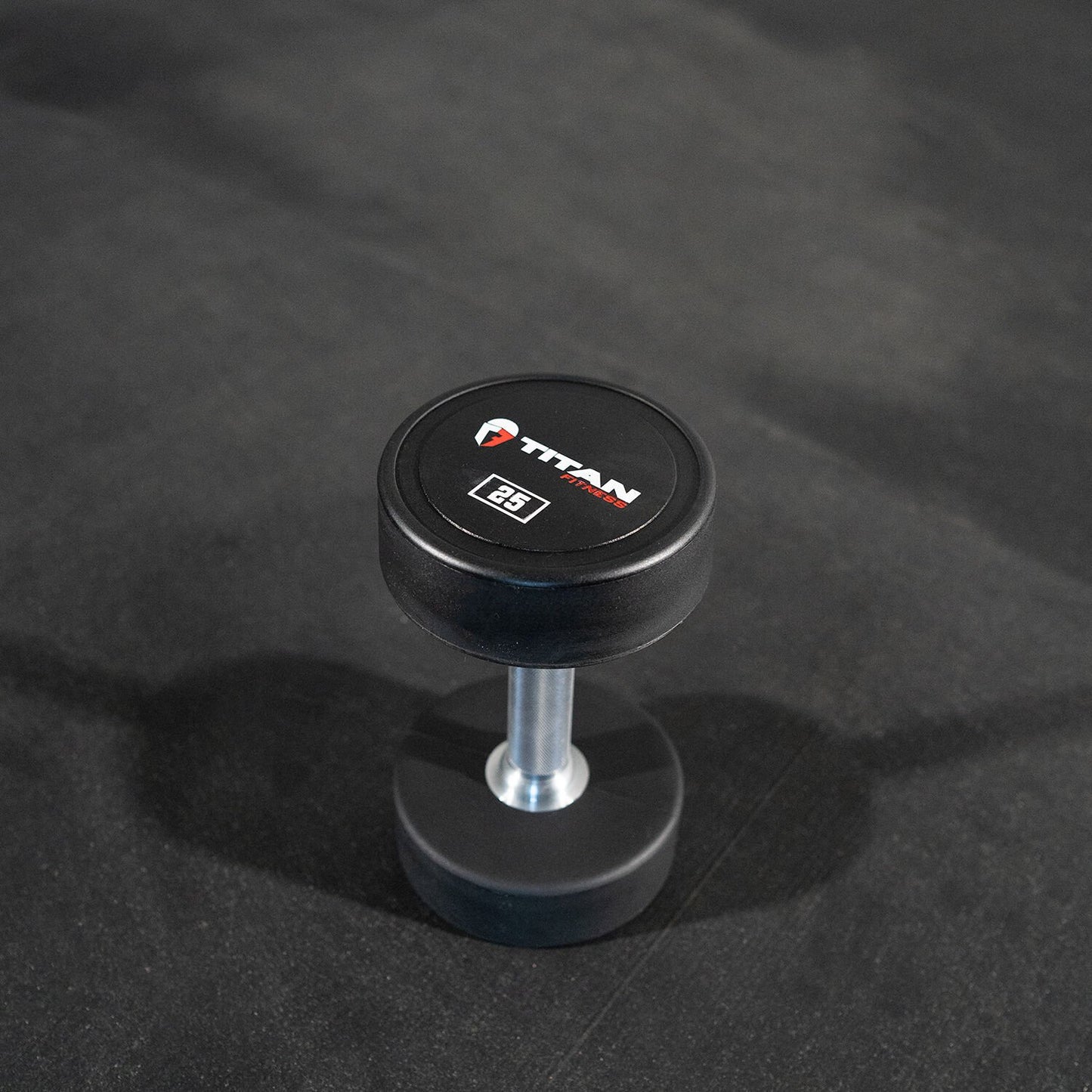 Scratch and Dent - Single 25 LB Round Urethane Dumbbell - FINAL SALE - view 1