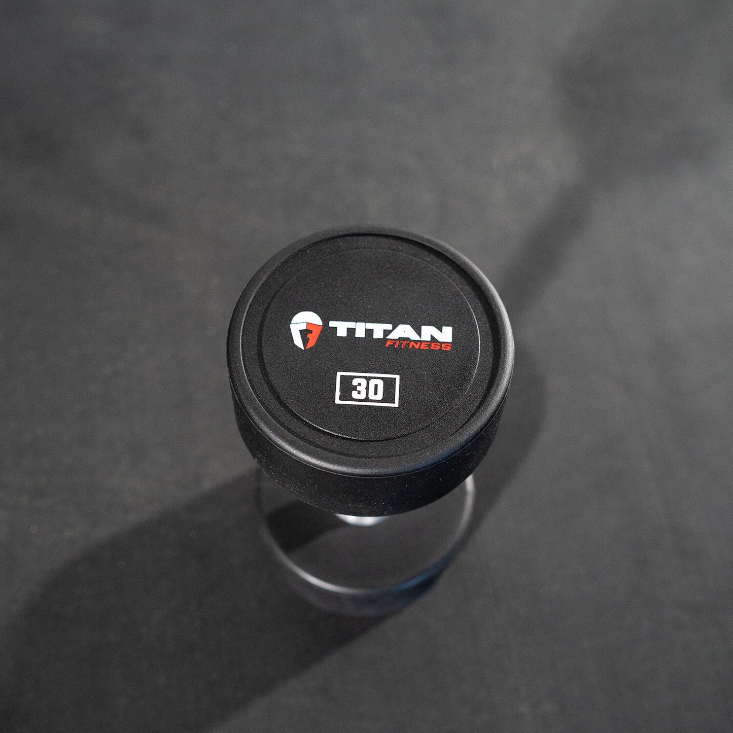 Scratch and Dent - Single 30 LB Round Urethane Dumbbell - FINAL SALE - view 1