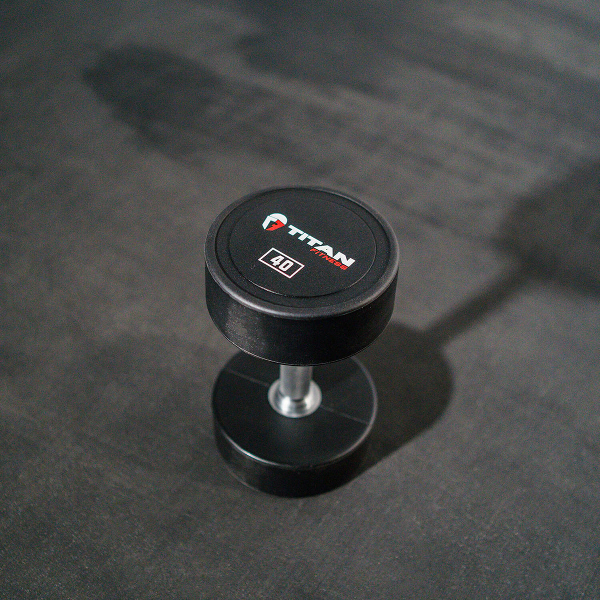 Scratch and Dent - Single 40 LB Round Urethane Dumbbell - FINAL SALE - view 1