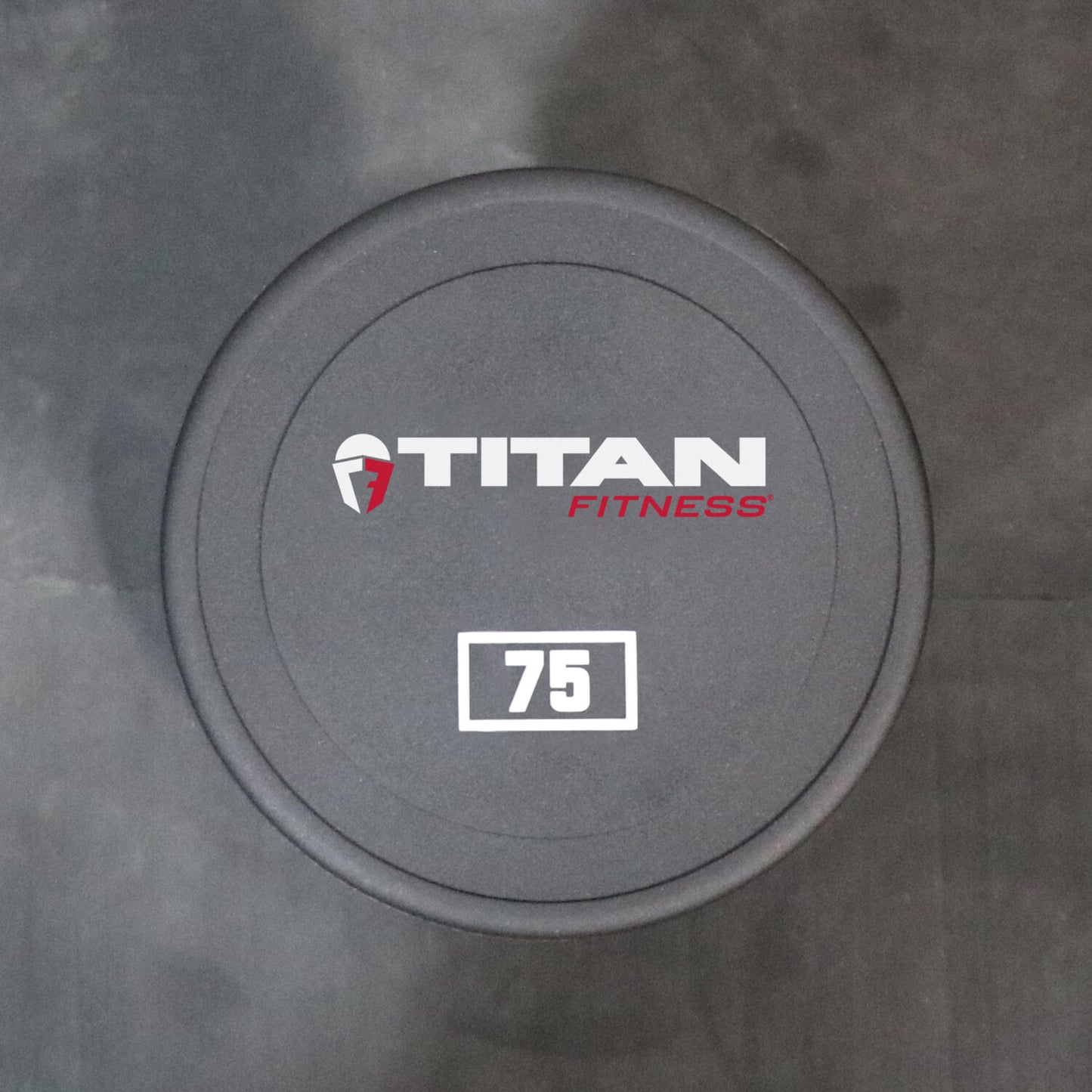 Scratch and Dent - Single 75 LB Round Urethane Dumbbell - FINAL SALE - view 1