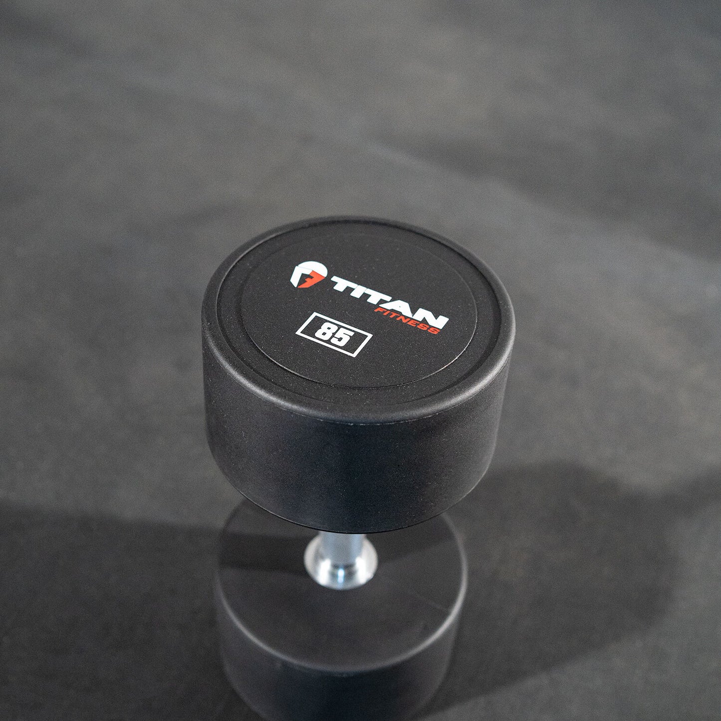 Scratch and Dent - Single 85 LB Round Urethane Dumbbell - FINAL SALE - view 1