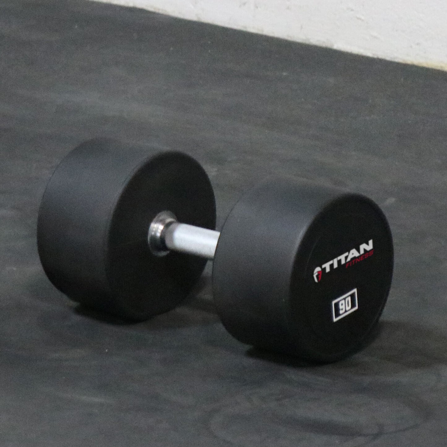 Scratch and Dent - Single 90 LB Round Urethane Dumbbell - FINAL SALE - view 2
