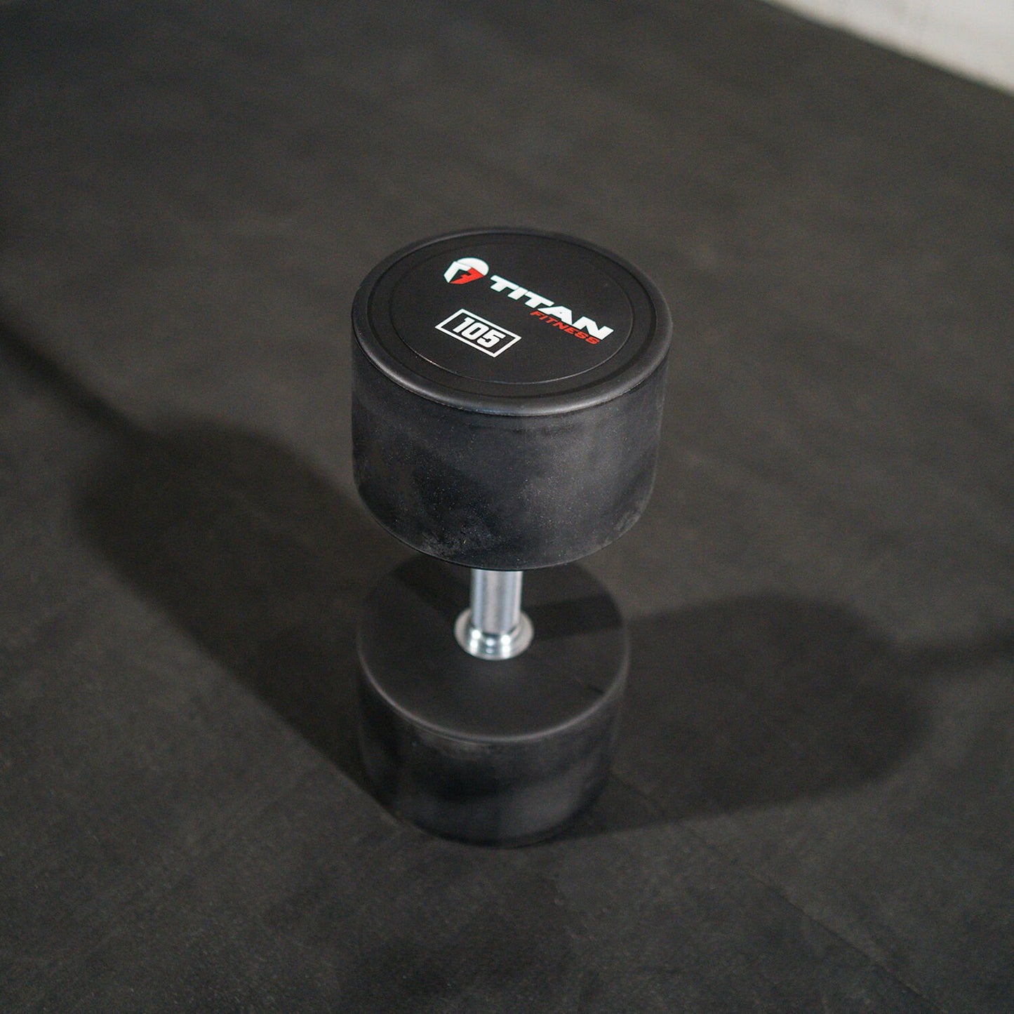Scratch and Dent - Single 105 LB Round Urethane Dumbbell - FINAL SALE - view 1