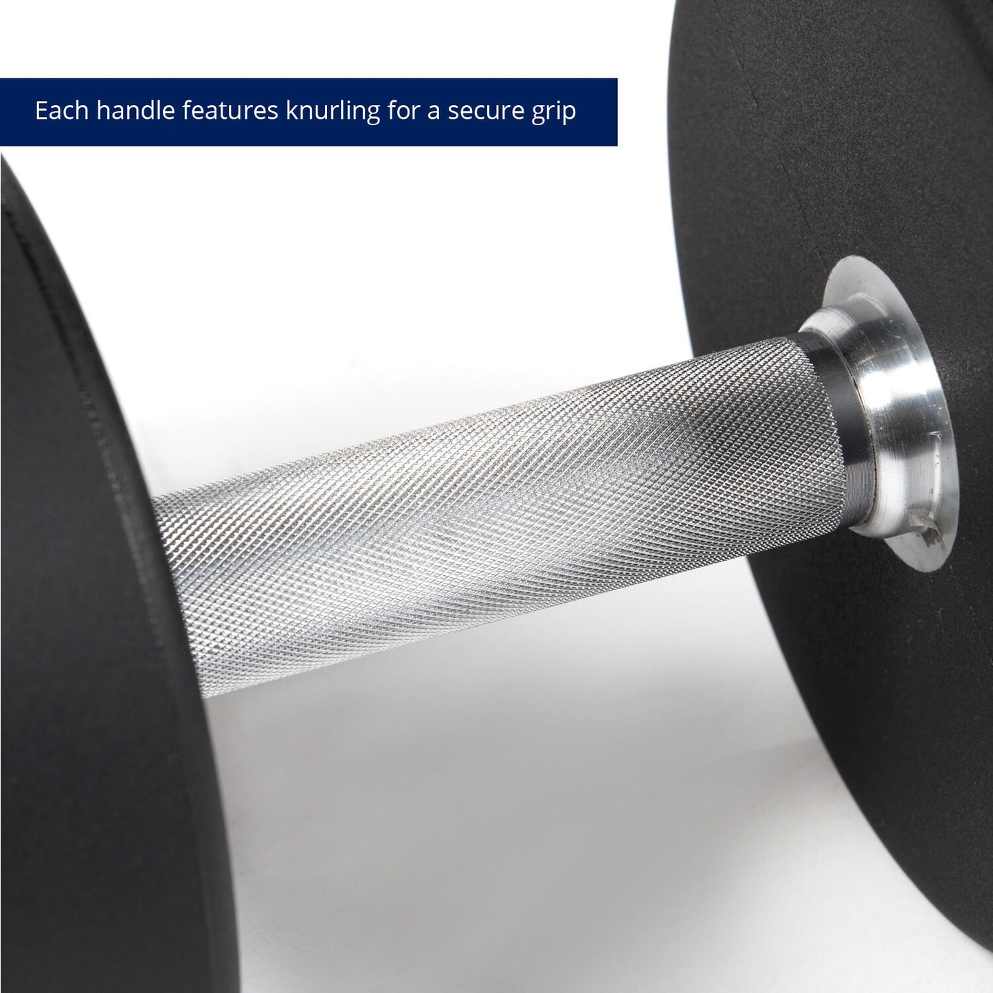 Scratch and Dent - 120 LB Single Round Urethane Dumbbell - FINAL SALE - view 2