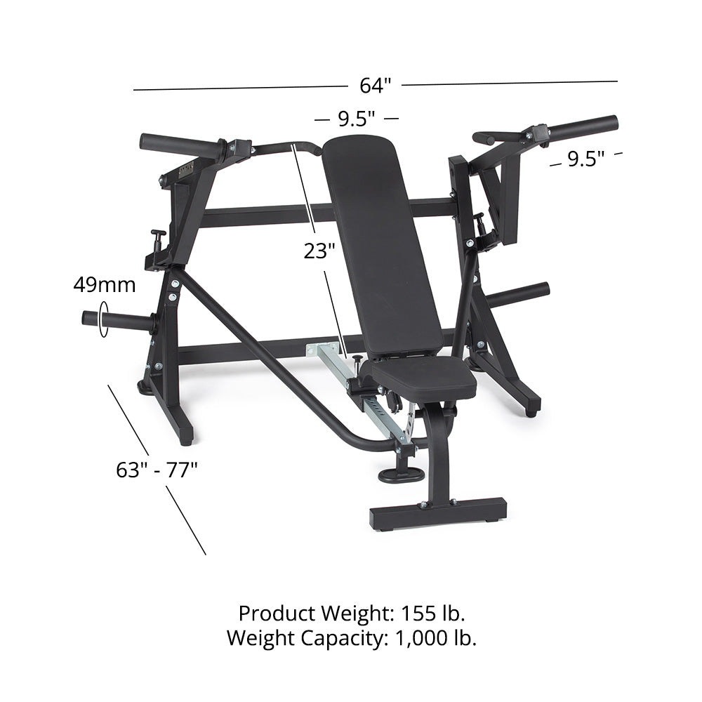 Plate-Loaded Chest Press Machine