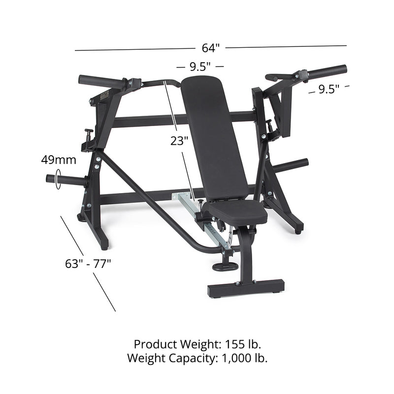 Plate-Loaded Chest Press Machine