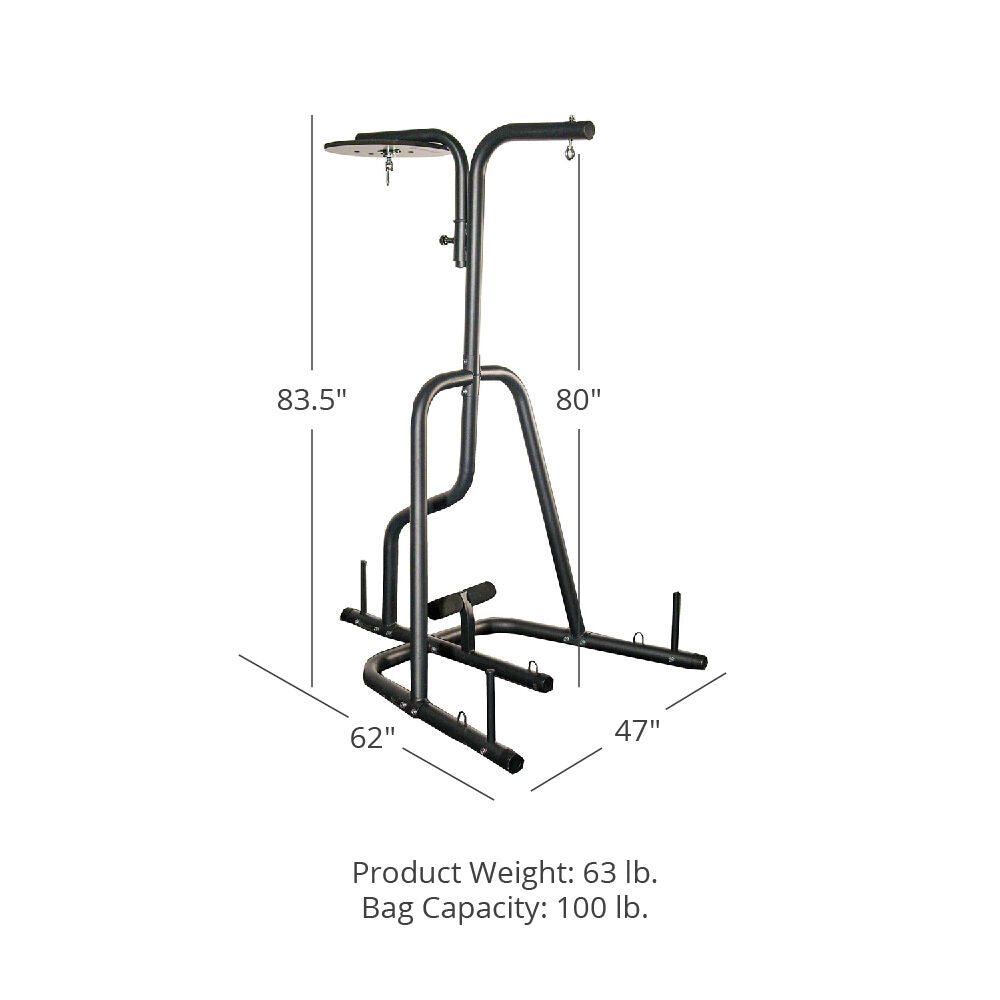 Scratch and Dent - Dual Station Boxing Stand for Speed and Heavy Bag - FINAL SALE - view 7
