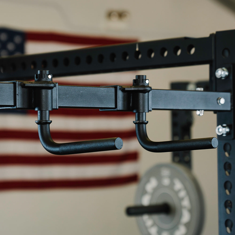 Adjustable Handle Pull Up Bar – Rack Mounted - view 2