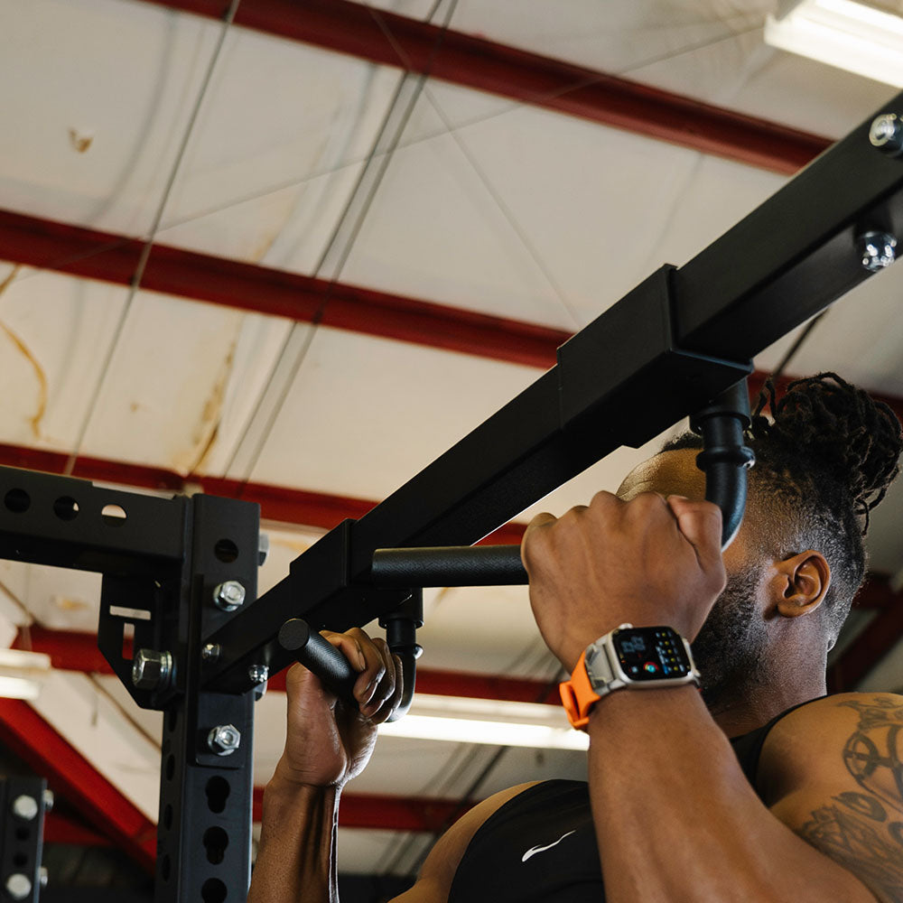 Adjustable Handle Pull Up Bar – Rack Mounted - view 4