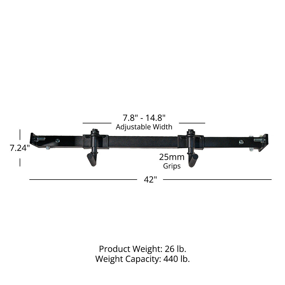 Adjustable Handle Pull Up Bar – Rack Mounted - view 8