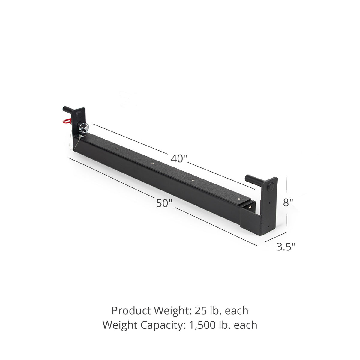 SCRATCH AND DENT - TITAN Series 42-in Flip Down Safety Bars - FINAL SALE