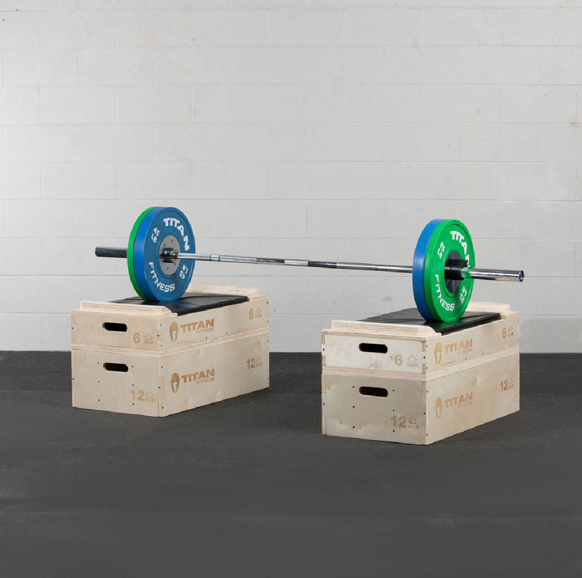 Stackable Wood Jerk Blocks with Silencer Pad - view 3
