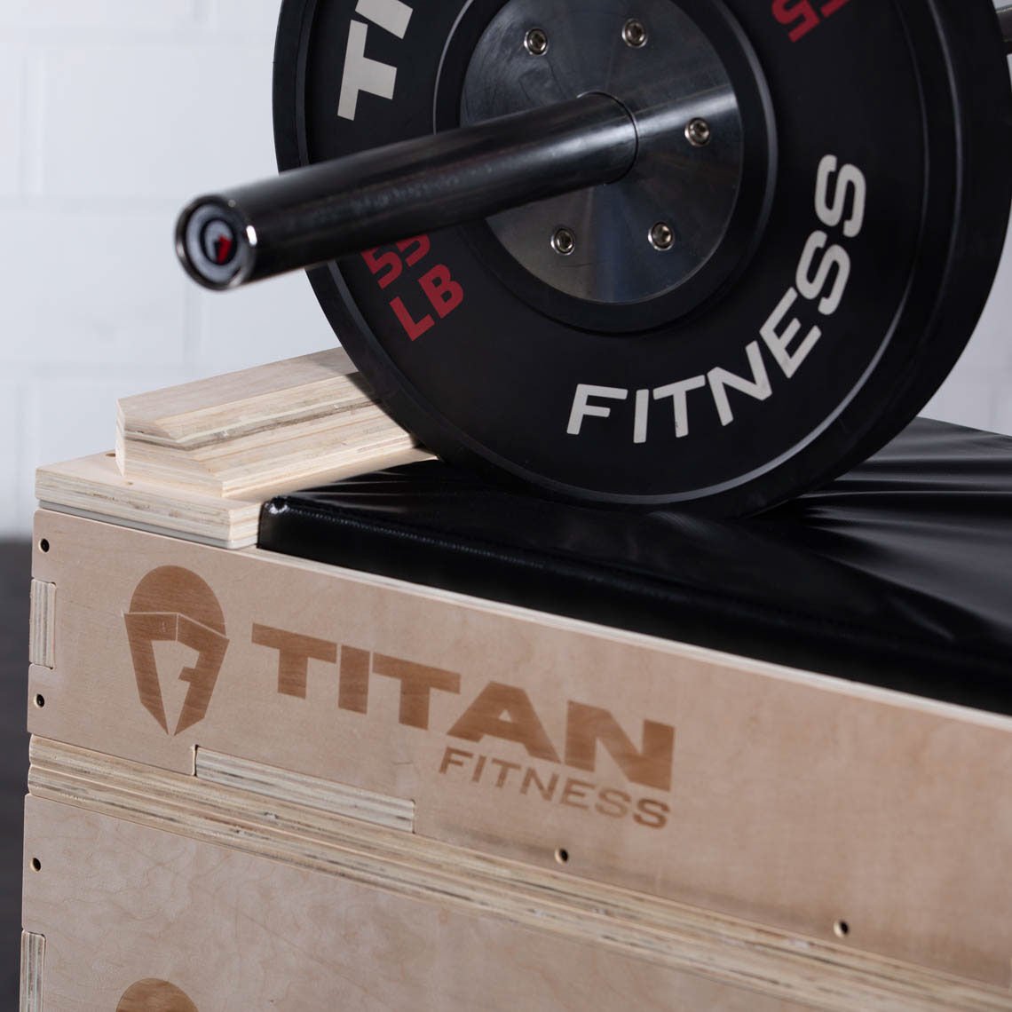 Stackable Wood Jerk Blocks with Silencer Pad - view 4