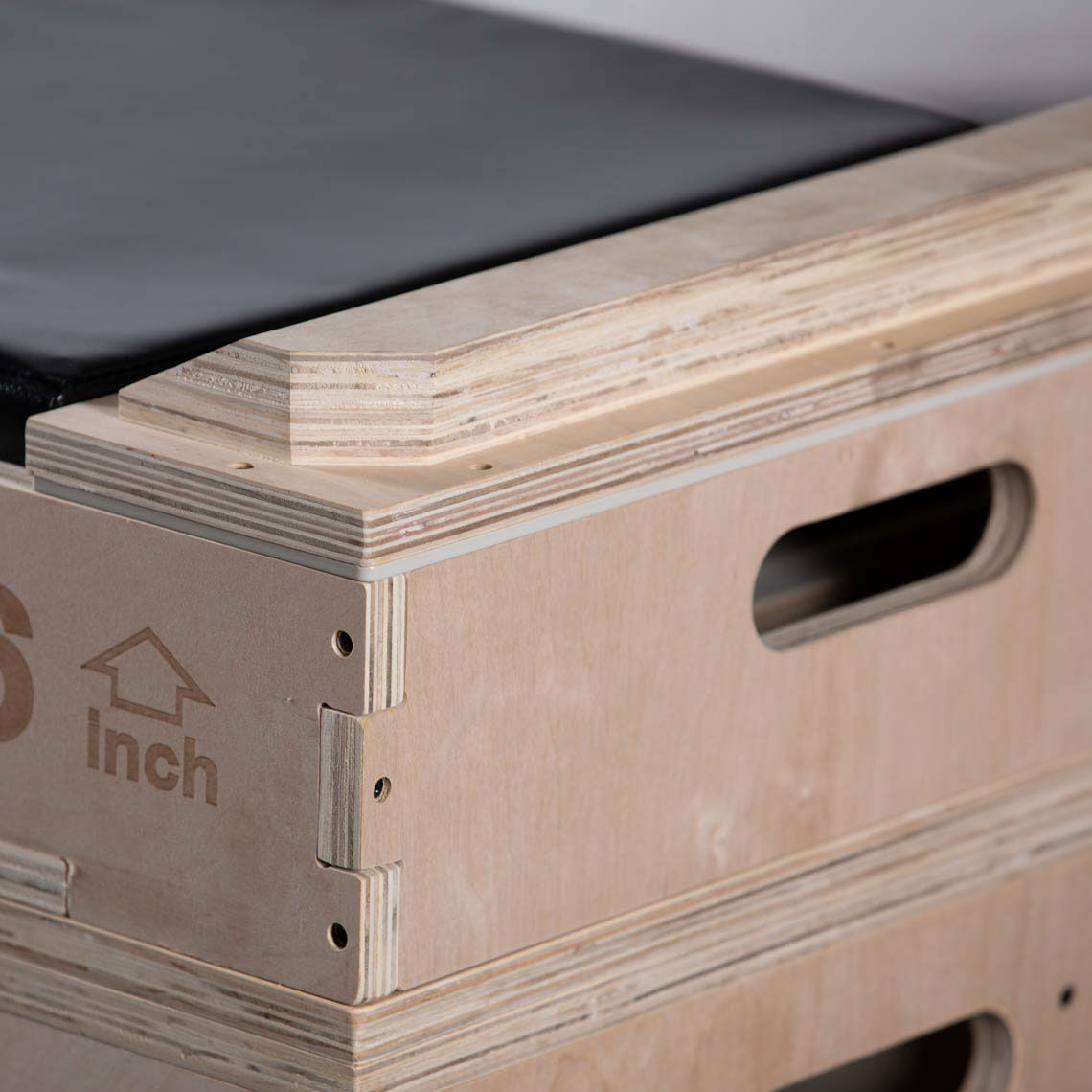 Stackable Wood Jerk Blocks with Silencer Pad - view 5