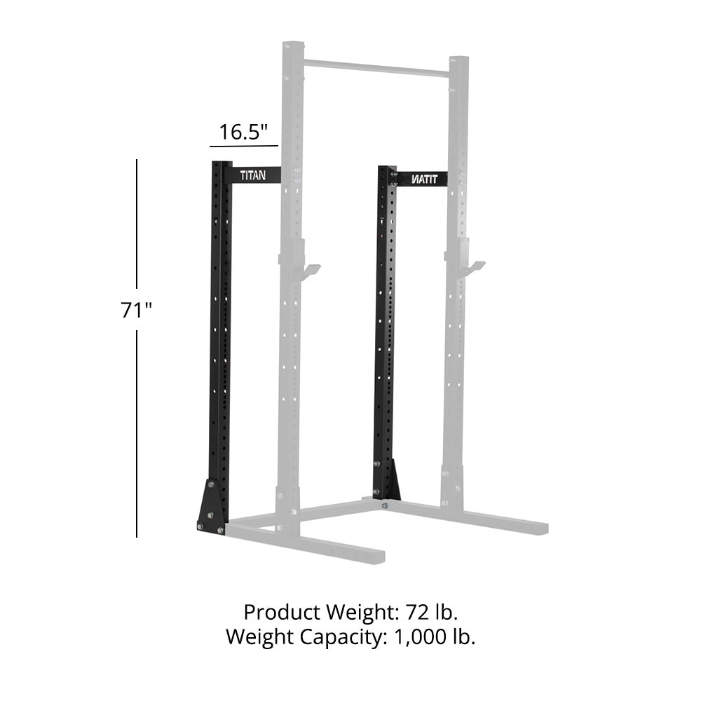 X-3 Series Half Rack Conversion Kit | No Weight Plate Holders