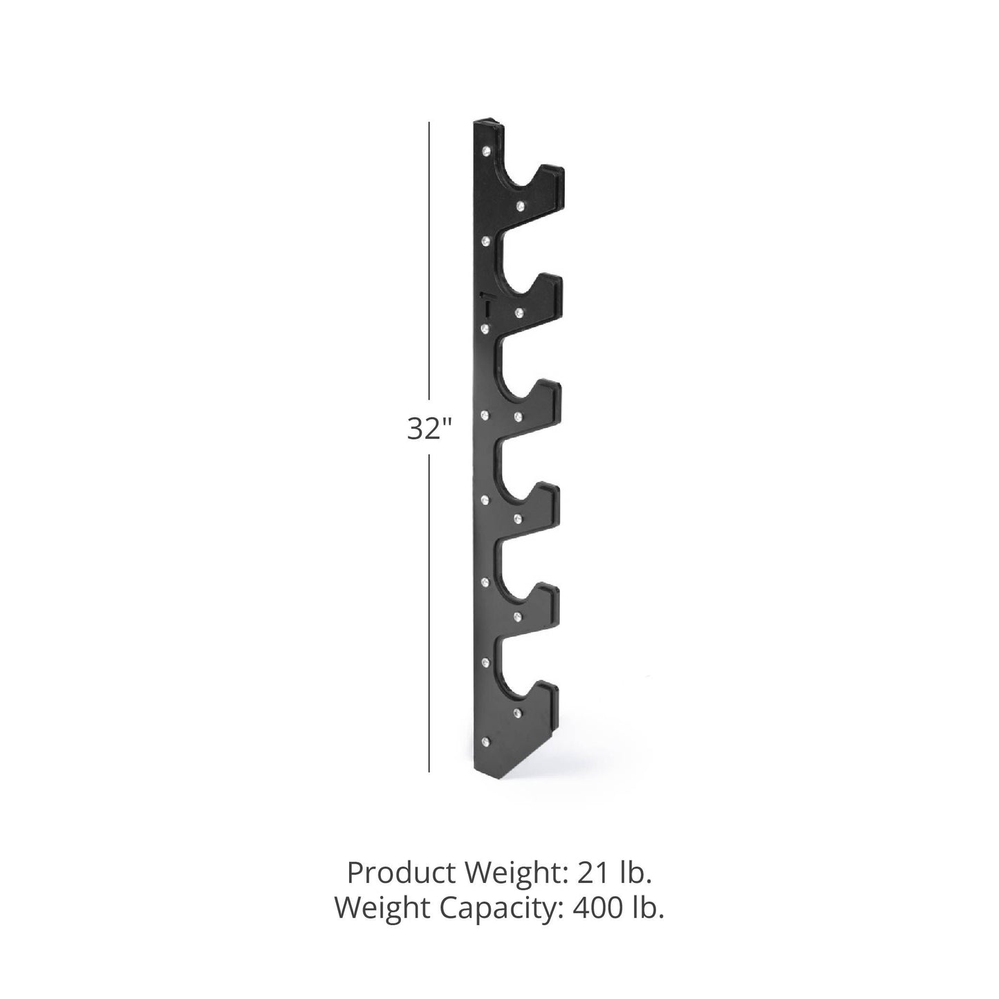 Wall Mounted 6 Barbell Rack V2 - view 5
