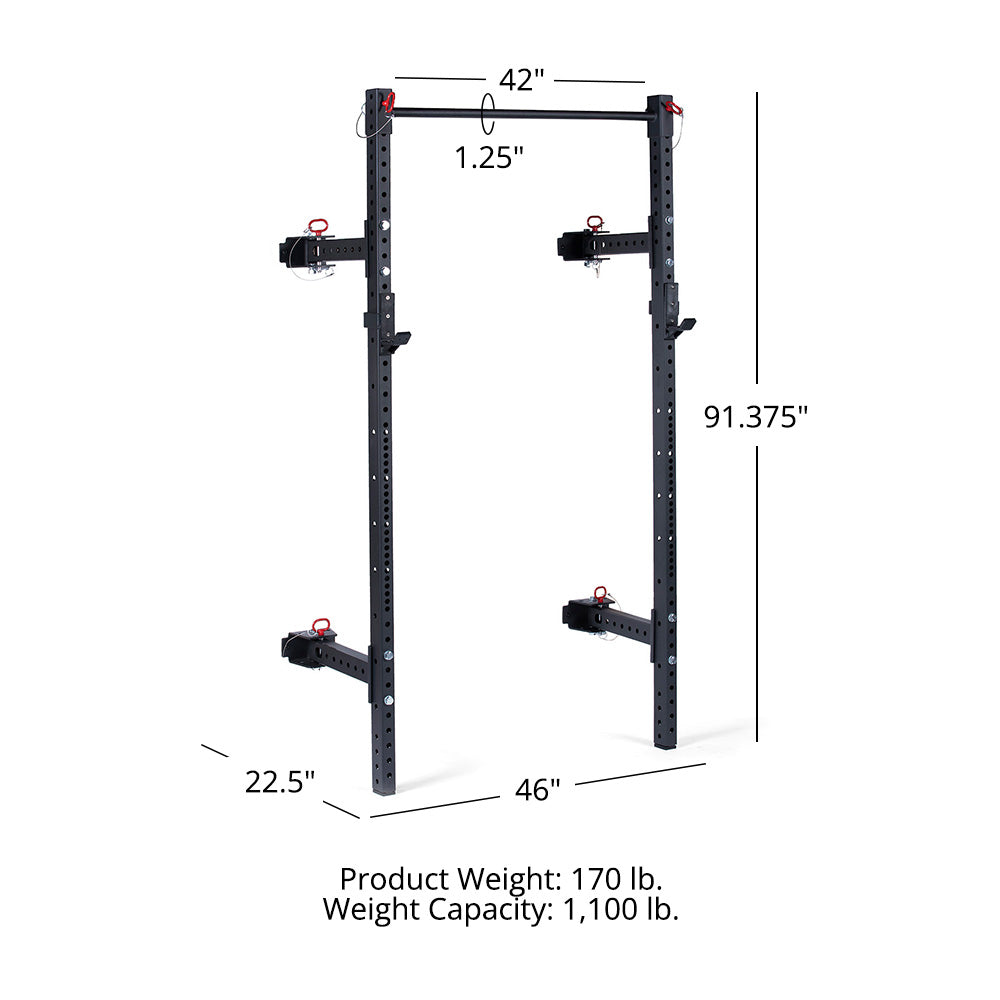 T-3 Series Folding Power Rack | 91" / 21"