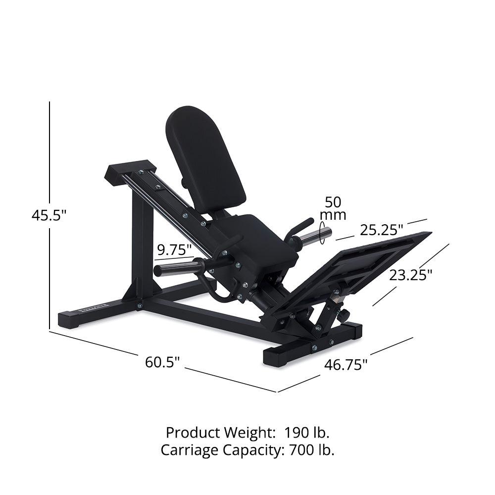 Plate-Loaded Linear Hack Squat Machine