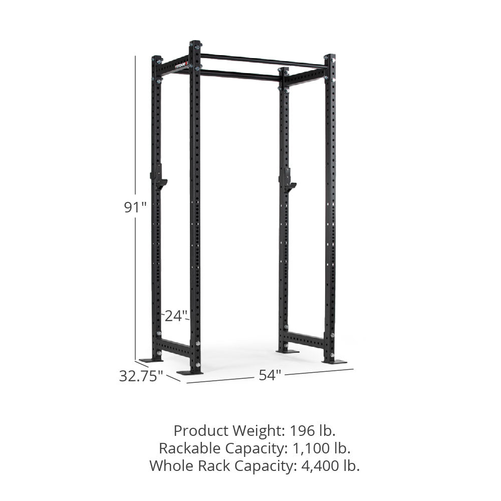 T-3 Series Power Rack | Black / No Weight Plate Holders