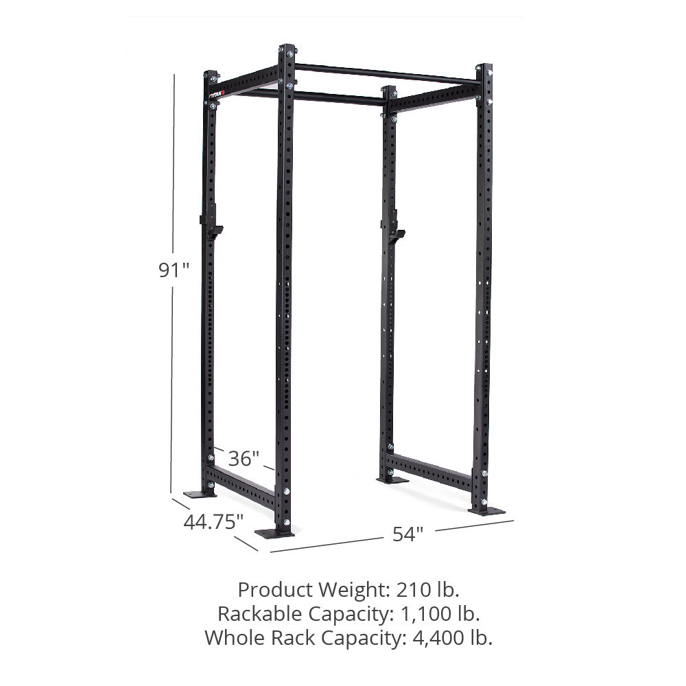 T-3 Series Power Rack | Black / No Weight Plate Holders