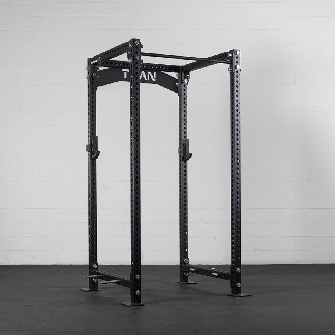 TITAN Series Power Rack - Shown With 36" Depth Rack | Black / Crossmember Nameplate / Roller J-Hooks - view 182
