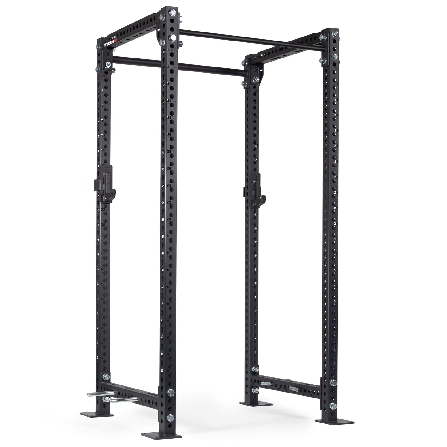 TITAN Series Power Rack | Black / 2” Fat Pull-Up Bar / Roller J-Hooks - view 67