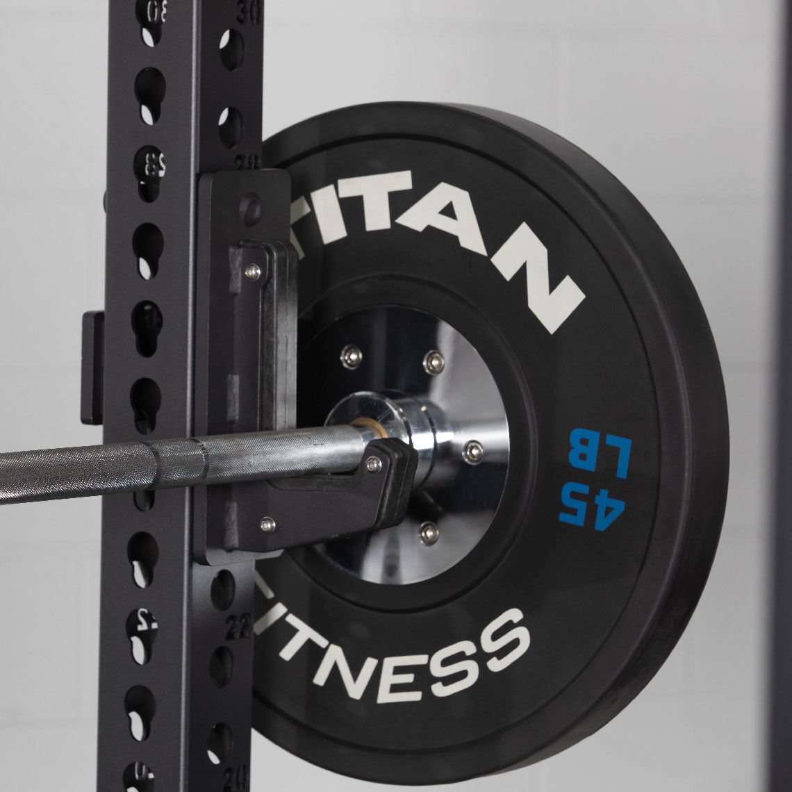 TITAN Series Power Rack - Included: (2) Sandwich J-Hooks with UHMW Plastic | Black / 2” Fat Pull-Up Bar / Sandwich J-Hooks - view 34