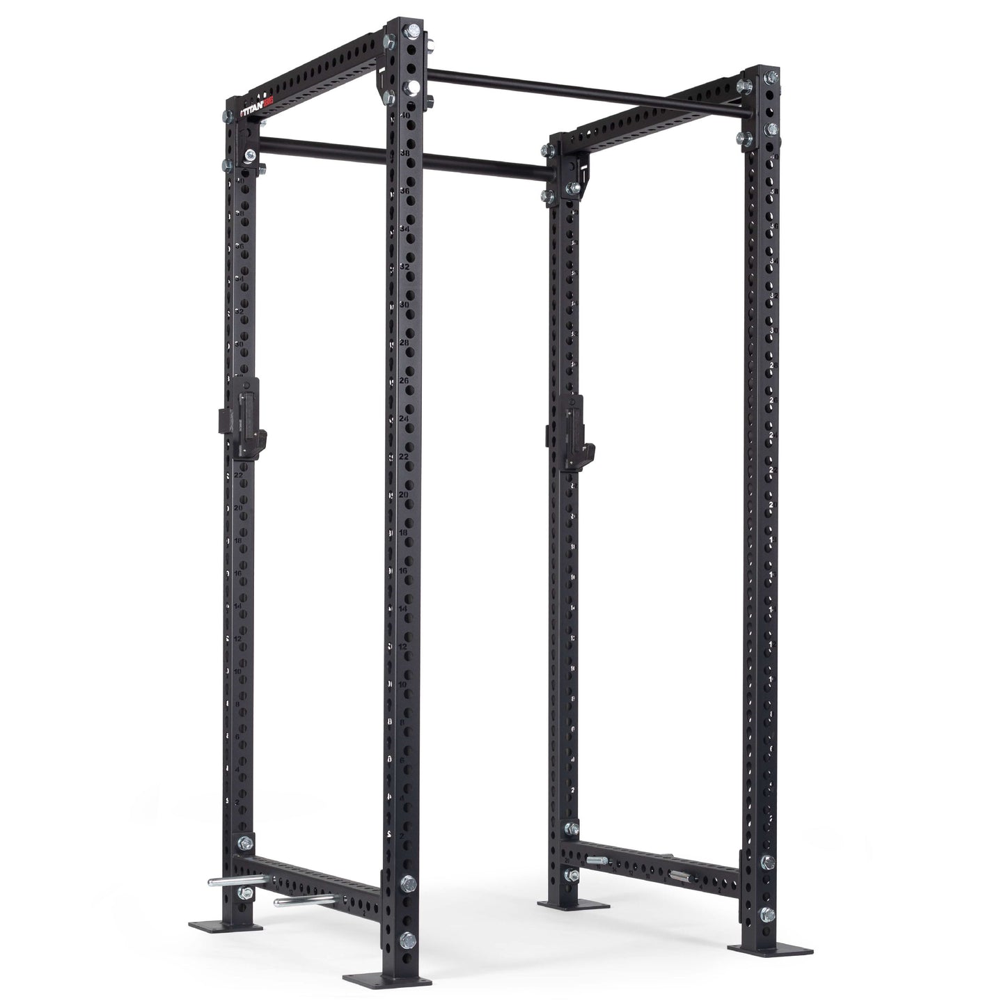 TITAN Series Power Rack | Black / 2” Fat Pull-Up Bar / Roller J-Hooks - view 68