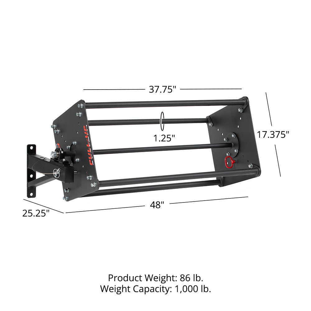 TITAN Series Revolving Pull-Up Bars | (4) 1.25" Pull-Up Bars