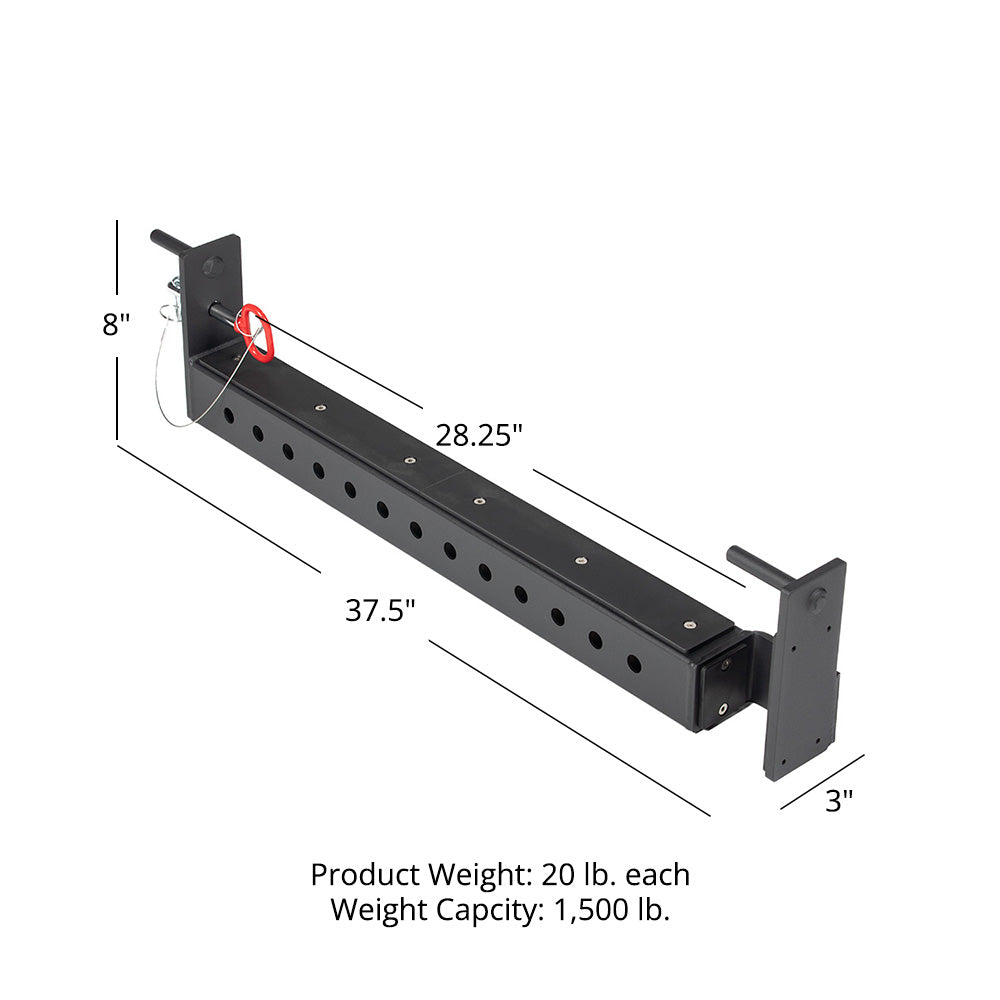 X-3 Series Flip-Down Safety Bars—30" Depth