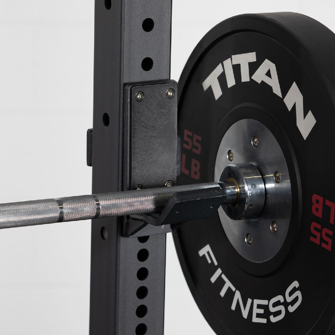 X-3 Series Bolt-Down Power Rack - (2) J-Hooks with UHMW plastic | Black / No Weight Plate Holders - view 5