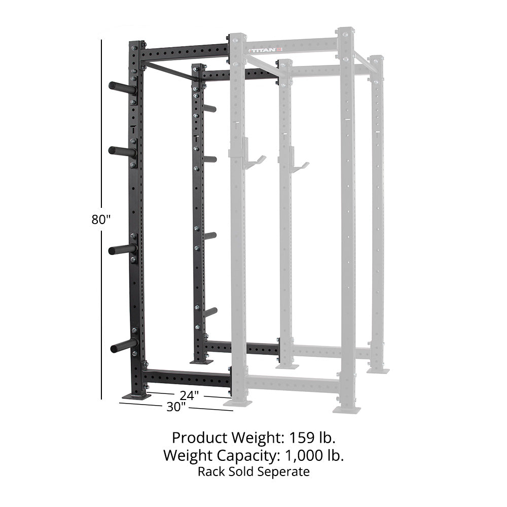 X-3 Series Bolt Down Extension Kit | Black / 80" / 24" - view 7