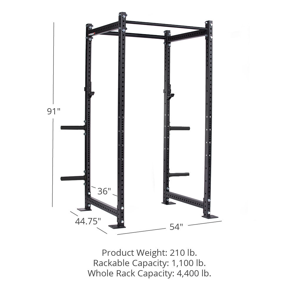 T-3 Series Power Rack | Black / 4 Pack Weight Plate Holders - view 8