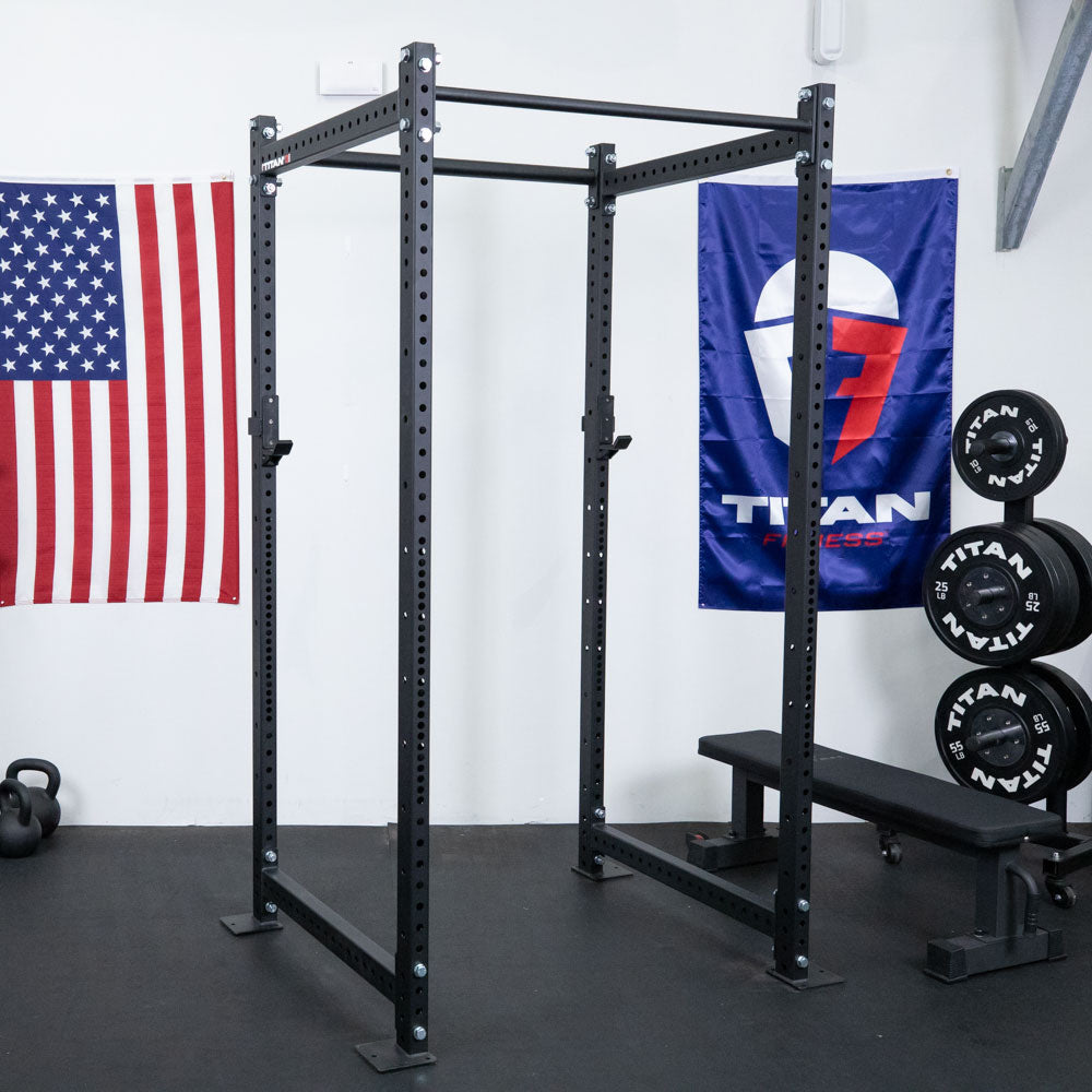 T-3 Series Power Rack | Black / 4 Pack Weight Plate Holders - view 2