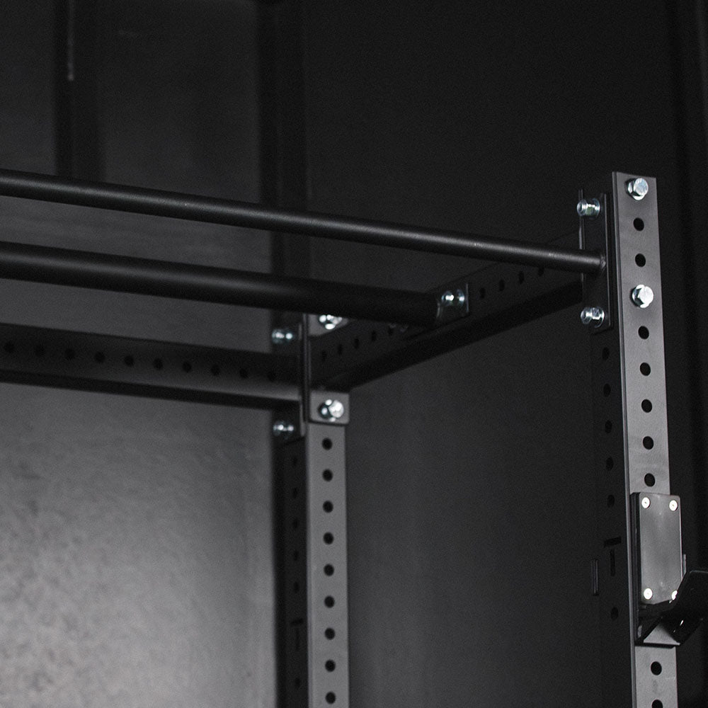 X-3 Series Flat Foot Power Rack | 91in / 4 Pack Weight Plate Holders