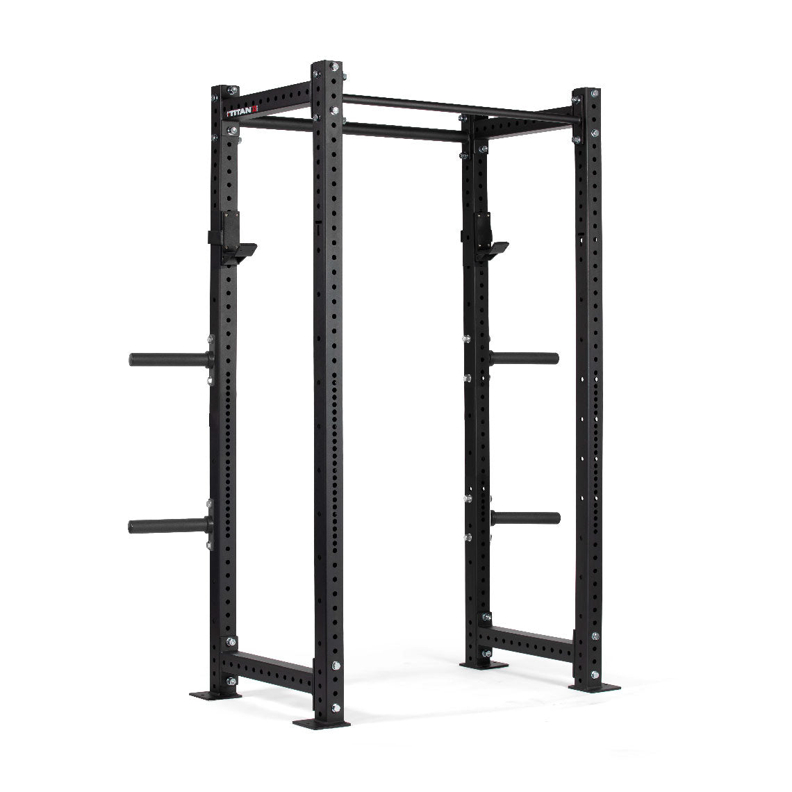 X-3 Series Bolt-Down Power Rack | Black / 4 Pack Weight Plate Holders - view 43