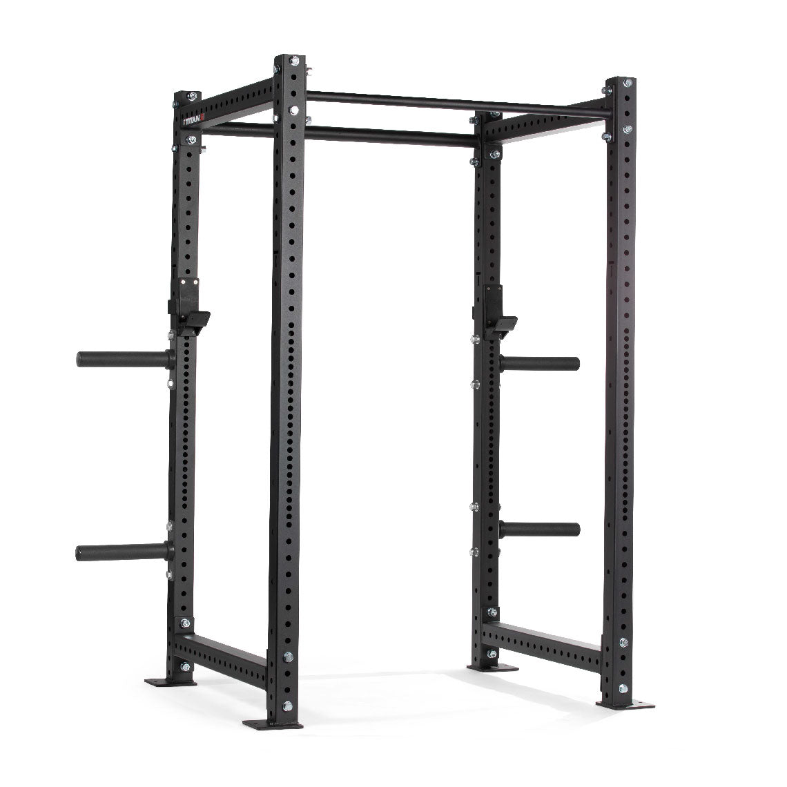 X-3 Series Bolt-Down Power Rack | Black / 4 Pack Weight Plate Holders - view 43