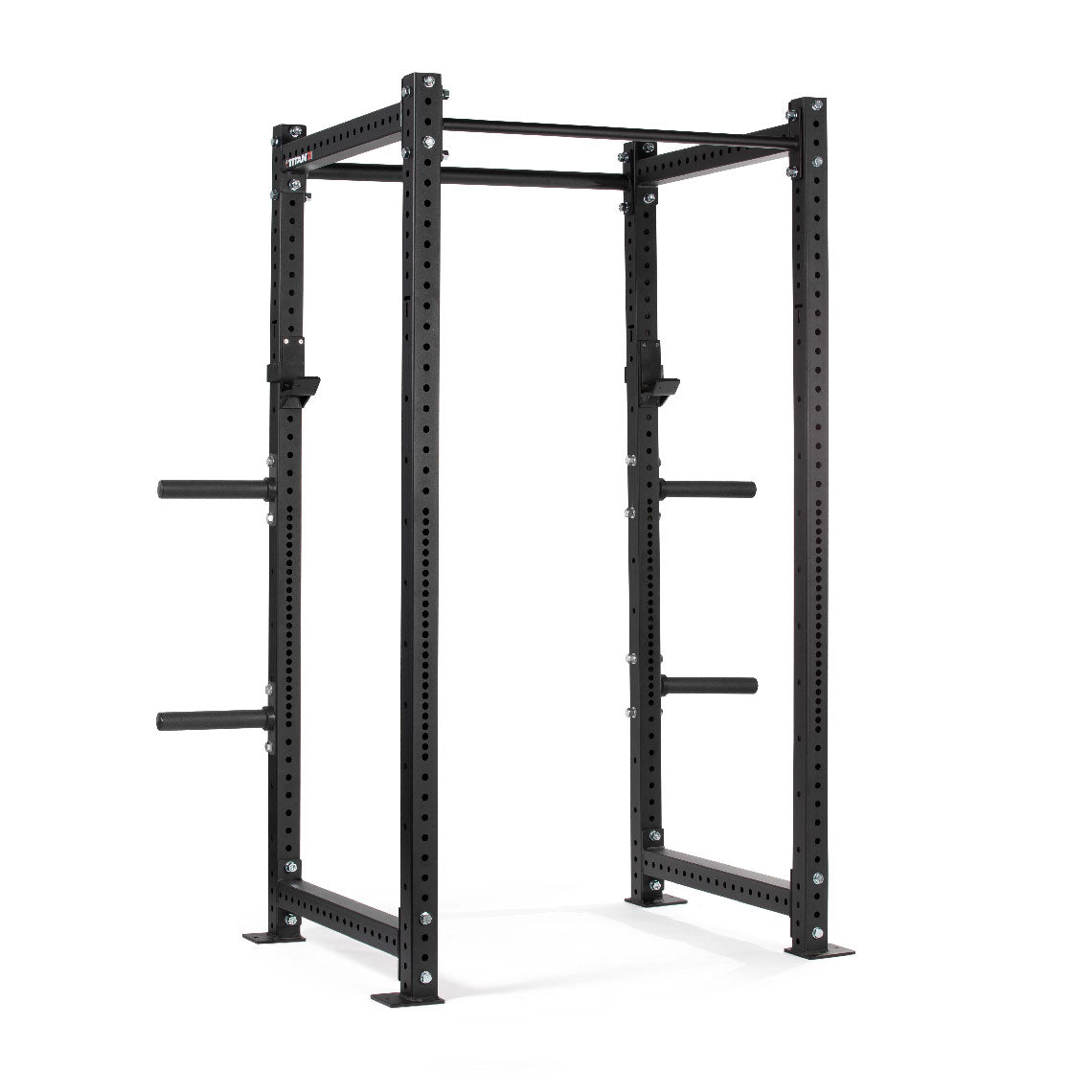 X-3 Series Bolt-Down Power Rack | Black / 4 Pack Weight Plate Holders - view 43