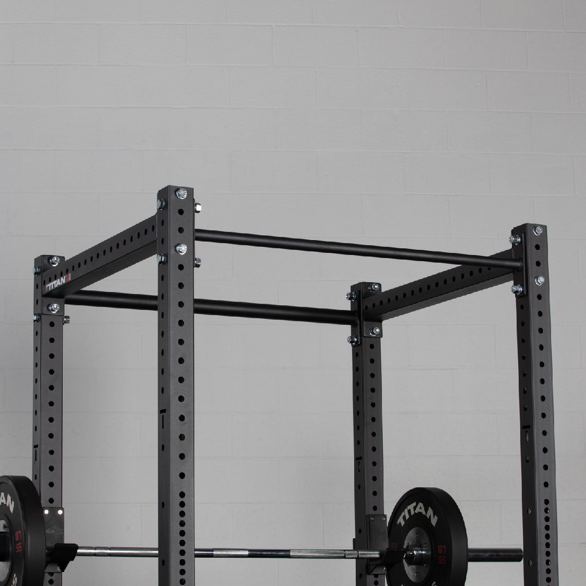 X-3 Series Bolt-Down Power Rack - Barbell, weights, and collars sold separate | Black / 4 Pack Weight Plate Holders - view 45